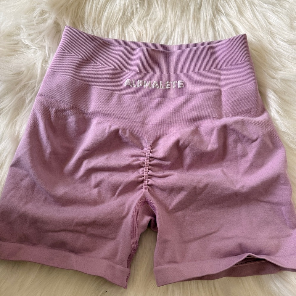 Alphalete Pink Amplify Shorts